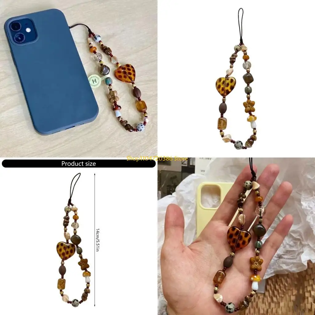 

K0EA для женщин и девочек подвеска для мобильного телефона подвесной шнур из бисера телефонный ремешок ювелирная цепочка