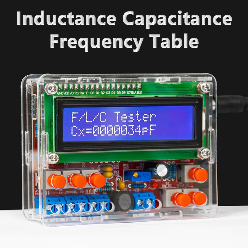 STC89C51 Inductance Capacitance Frequency Meter DIY Kit 51 MCU Measuring Instrument Electronic Welding Practice