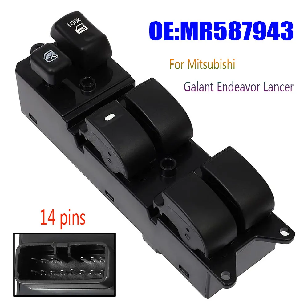 For Mitsubishi Endeavor Lancer Montero Galant 2004 2005 2006 2007 2008 2009 Car Electric Power Master Window Switch Button Parts