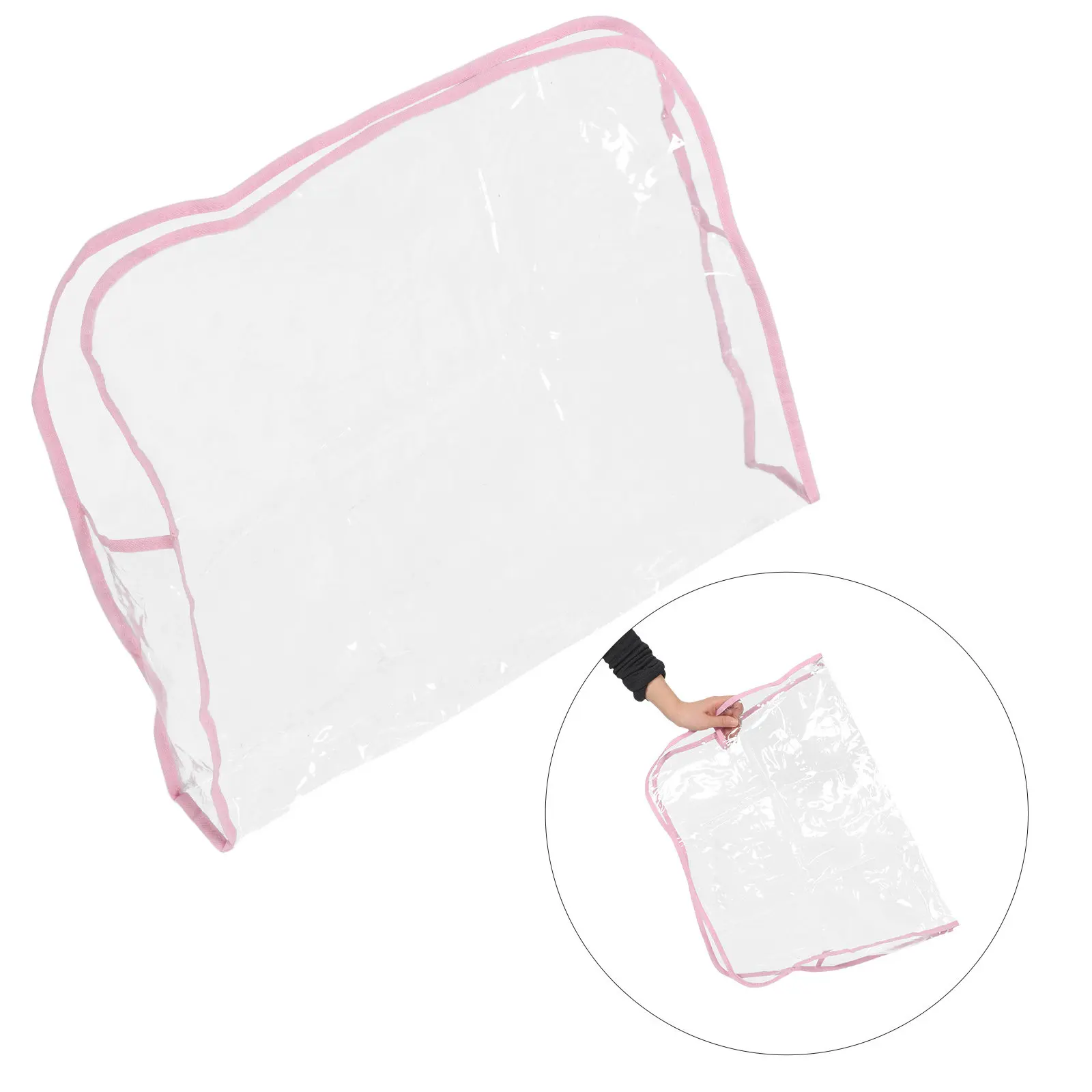 Clear Plastic Salon Chair Back Cover Waterproof Dustproof Hairdresser Styling Chair Protector for Barber Shop Office Theater