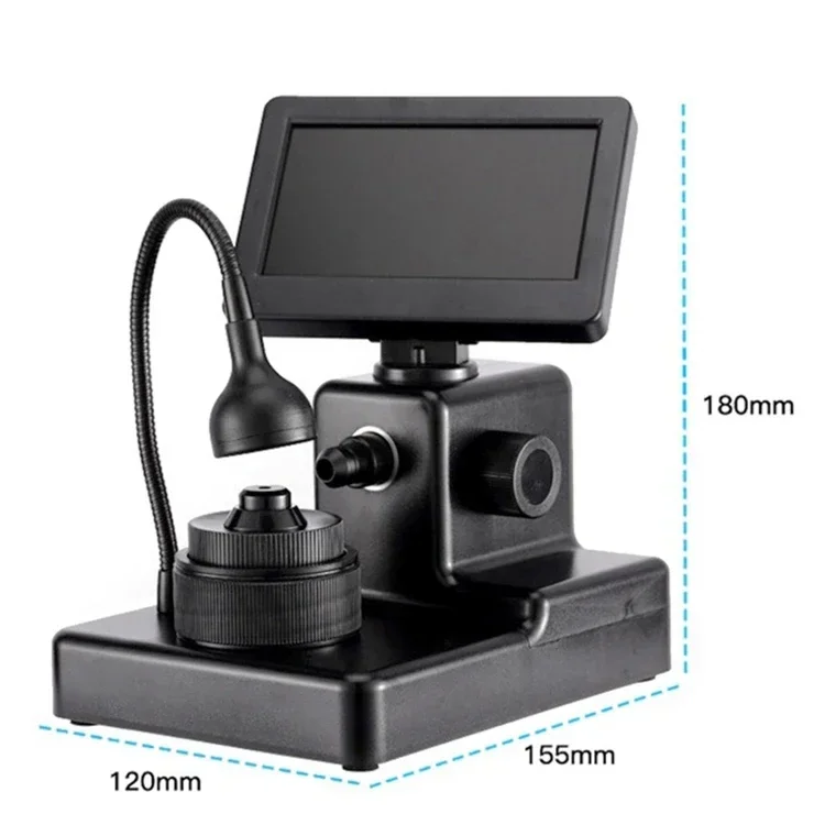 

HJ1000 1600X Digital Magnifying Glass Diamond Inspection Microscope With 4.3Inch Screen