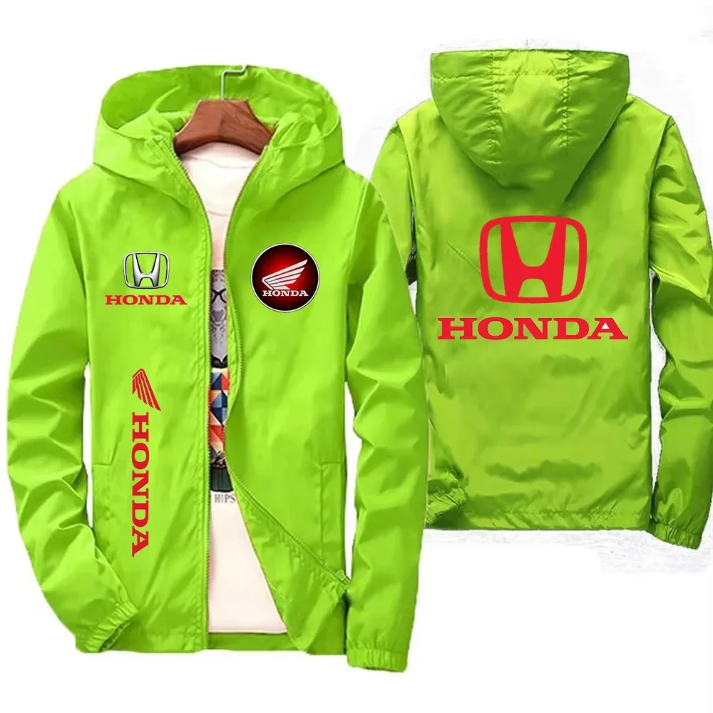 Chaqueta de moto con logotipo de Honda para hombre, chaqueta Honda personalizada para equipo de carreras, cazadora holgada deportiva para hombre