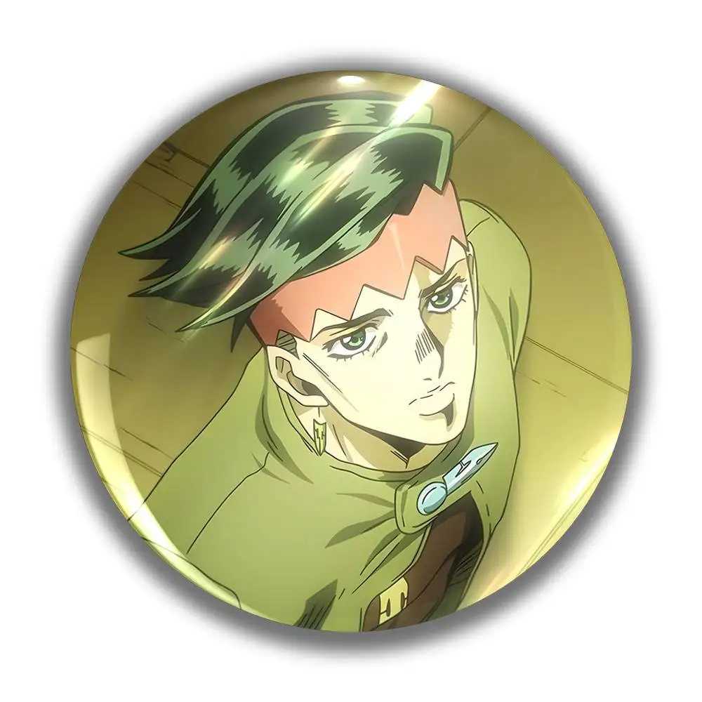Latest Anime Cartoon Brooch A Stylish And Elegant Round Badge For Men Casual Badges 25 32 44 58 75 Mm Round Cosplay