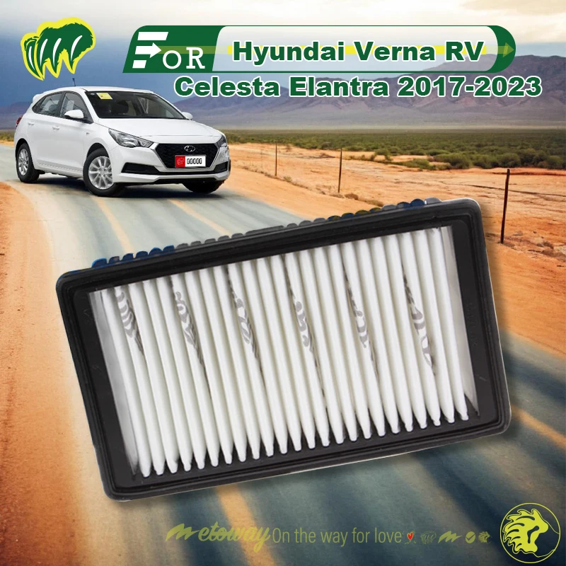 

For Hyundai Verna RV Celesta Elantra 2017-2023 Car Air Filter Auto Climate Control Replace Filter Replace Accessory