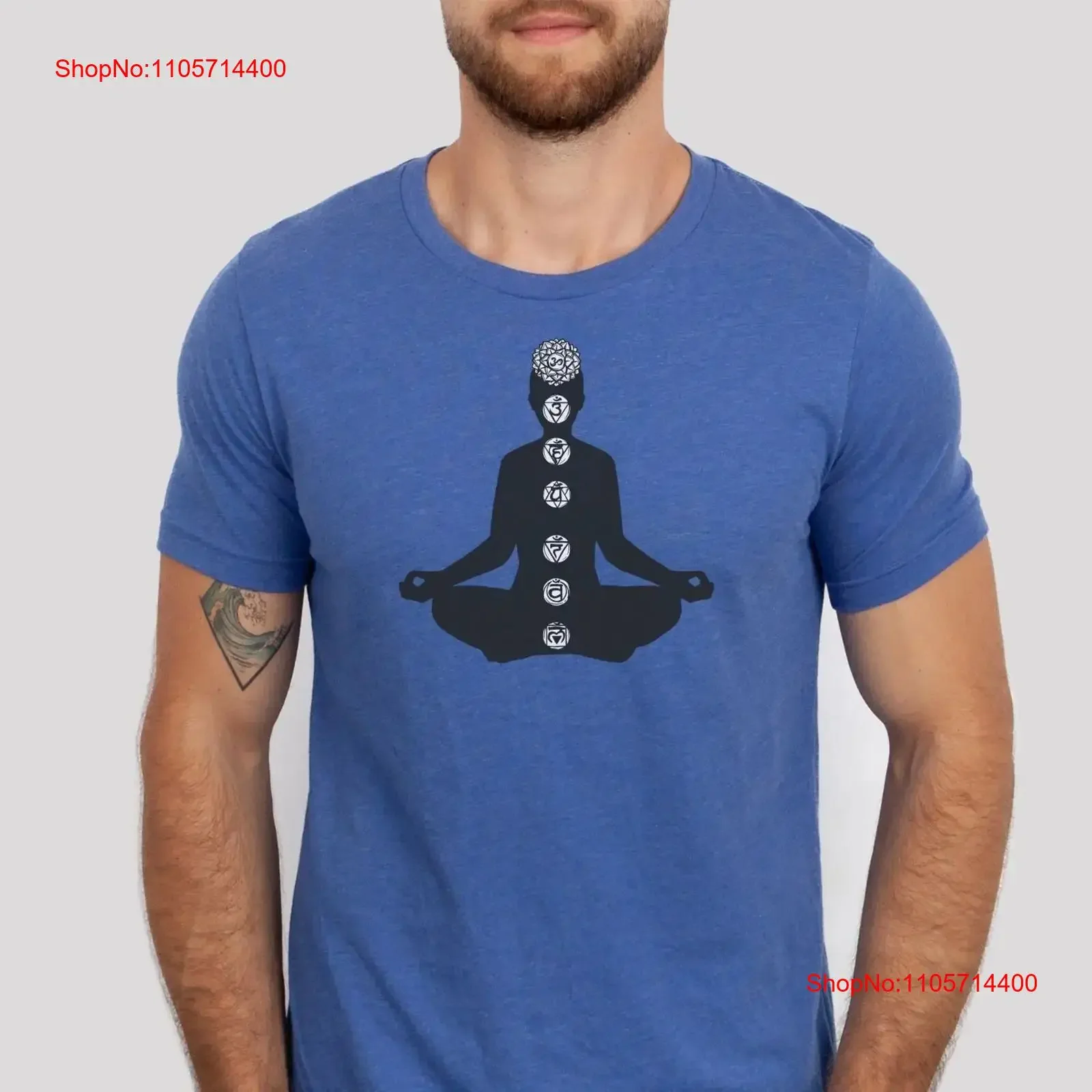 Chakras T Shirt Charka Yoga Meditation 7 Chakra Balancing Healing vintage Washed Top For Everyday Wear homme Unisex streetwear