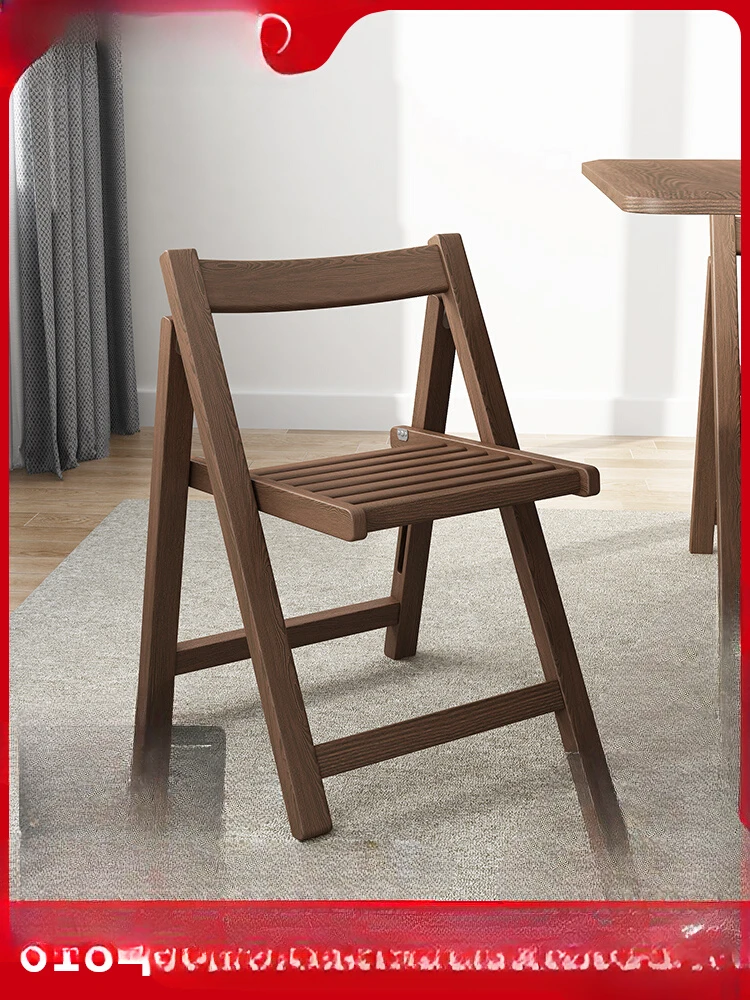 

Solid wood folding chairs, home foldable back , stools, mahjong chairs, bedrooms