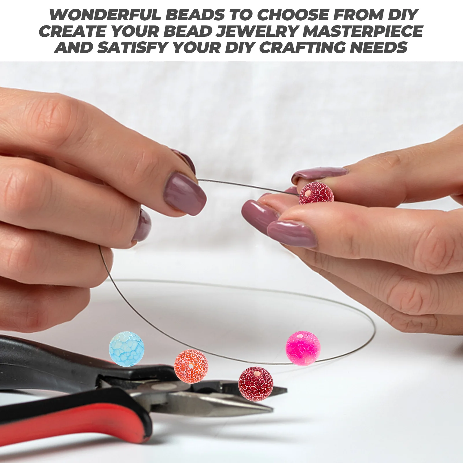 

Frosted Agate Sparse Beads Loose Spacer Charms Round for Jewelry Making Jewellery