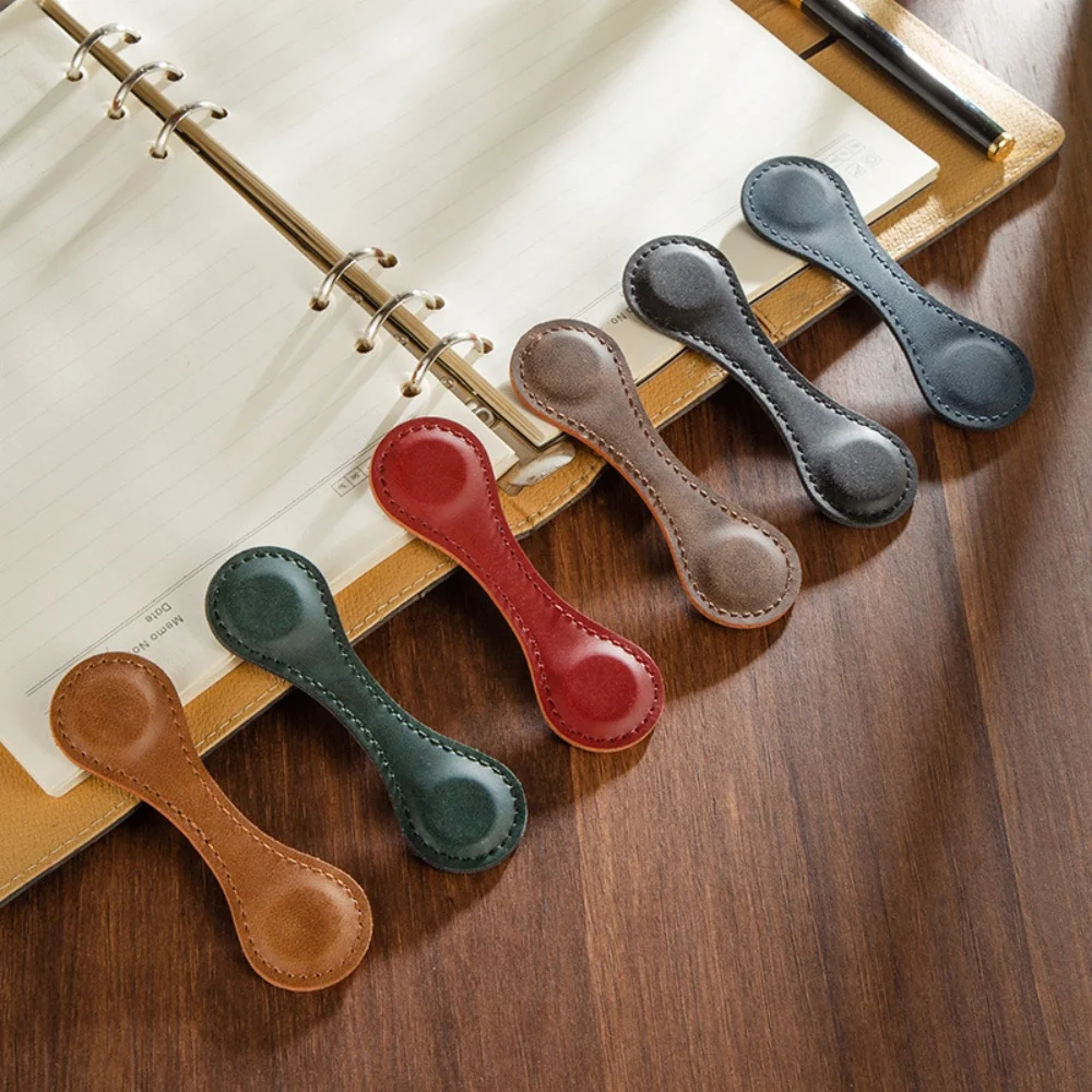 

Кожаная магнитная закладка в стиле ретро, литературный стиль, закладка с лазерной гравировкой, канцелярские принадлежности для рукописных журналов, магнитная закладка