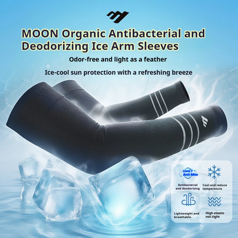 Motorcycle UV Arm Sleeves - Sun Protection & Cooling for Riding Running - Breathable Moisture Wicking Sports Sleeves Men & Women