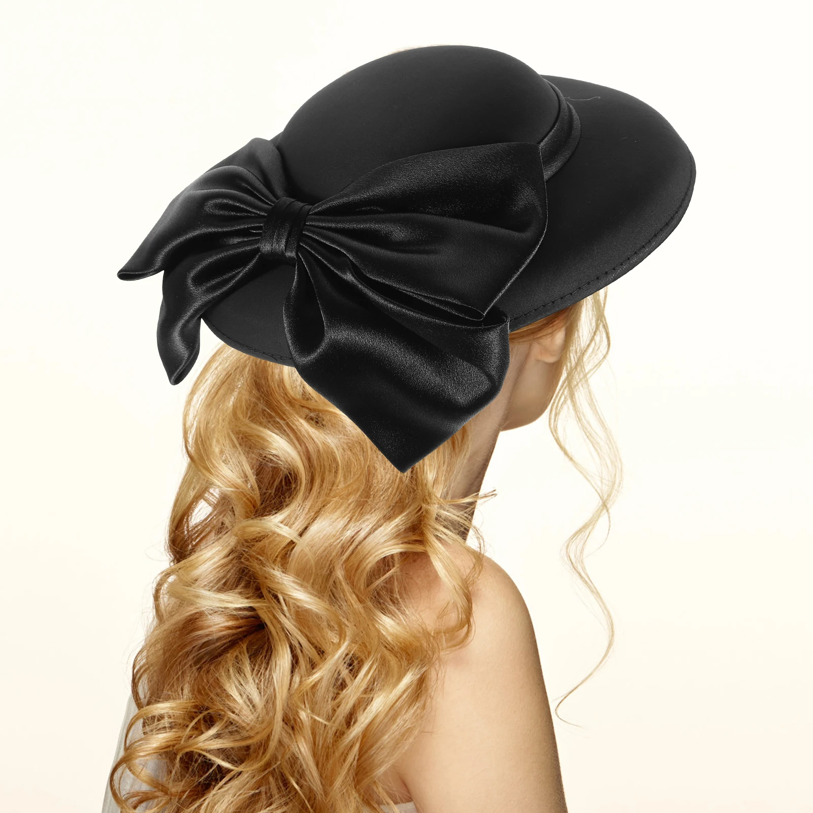 

Dress Banquet Hat Bucket Hats for Woman Ladies Pocket Women Black Womans Women's