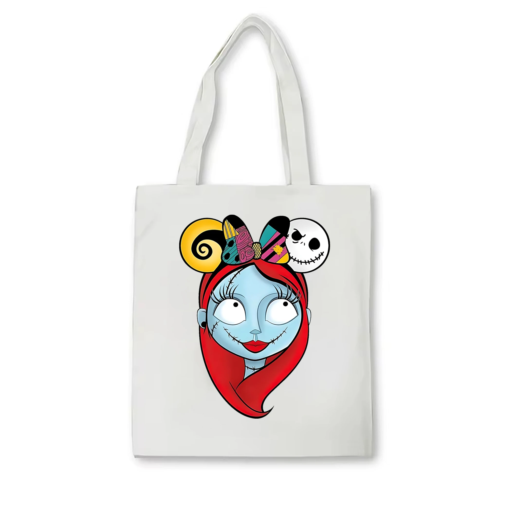 Disney The Nightmare Before Christmas tote bag Jack Sally Print Women Fashion Shoulder Bag Jack Skellington Halloween tote bag