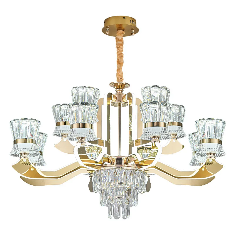 

Light luxury, crystal, chandelier, new, Nordic, highlight, lamps