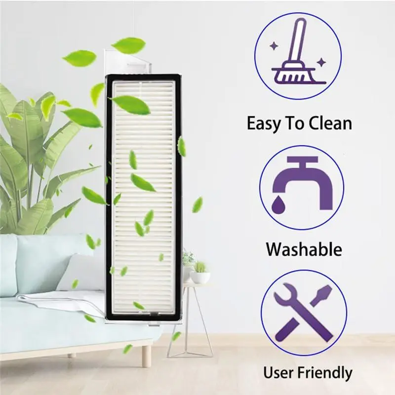 

B03C-For Roborock Qrevo Curv Replacement Parts Accessories Hepa Filter Mop Cloth Dust Bag Main Side Brush