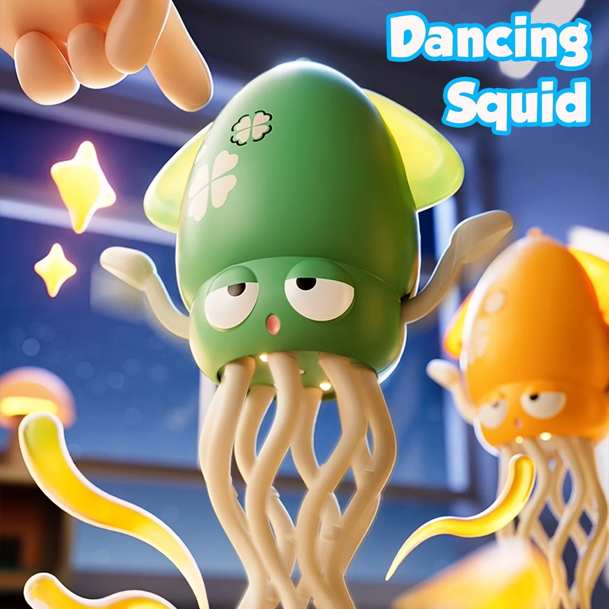 Dancing Octopus Light-Up Stress Toy Fun Party Favor Gift Idea for Adults & Kids Cute Octopus Toy for Relief And Entertainment