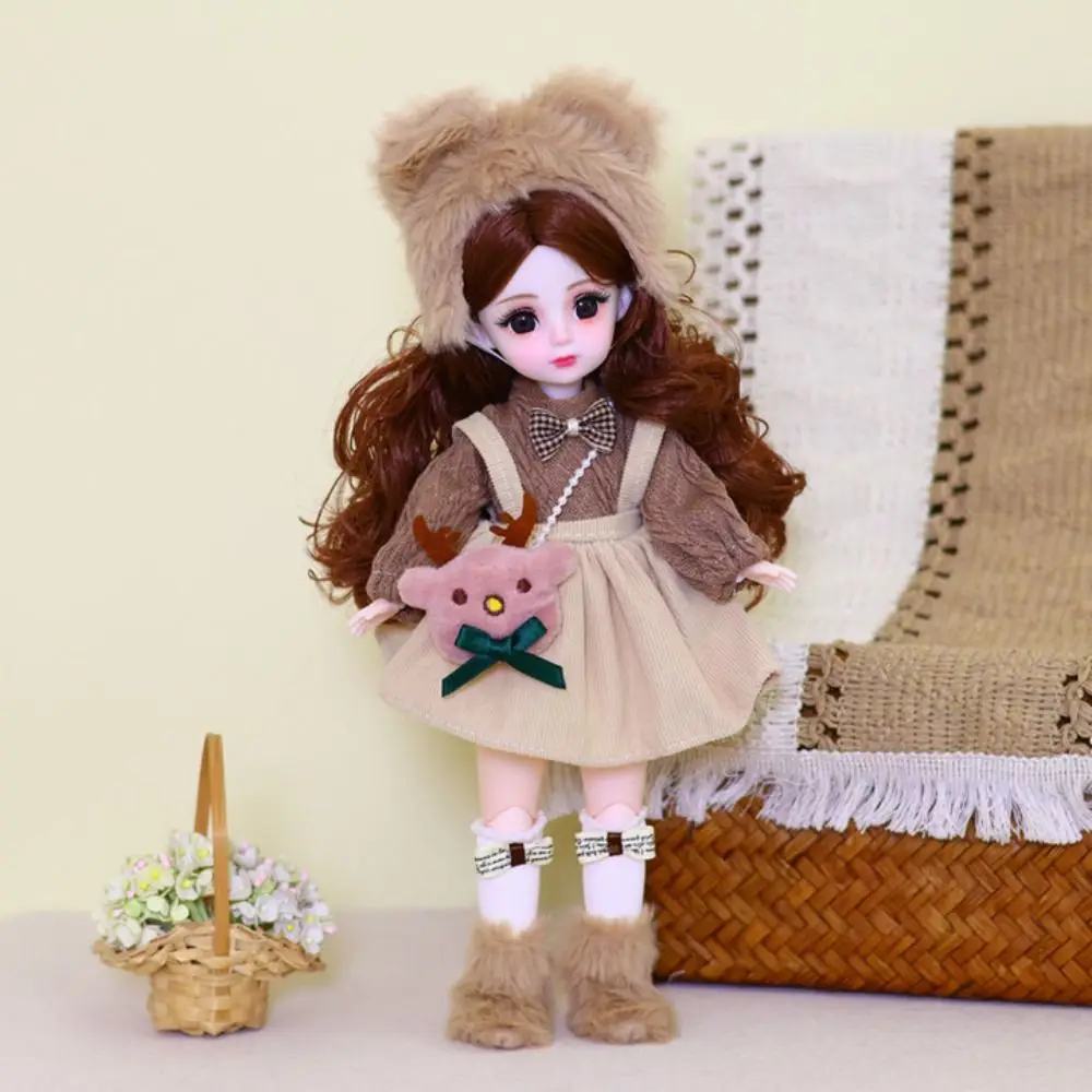 1/6 SD BJD 인형 옷, 긴 머리, 매력적인 눈, 공주 원피스 업 BJD 인형, 우아한 애니메이션, 30cm