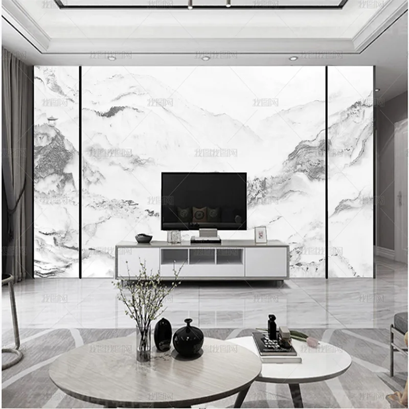 

Пользовательские 3D простые современные абстрактные чернила художественная концепция чернила мраморные обои фреска ТВ гостиная фон стена спальня 8d