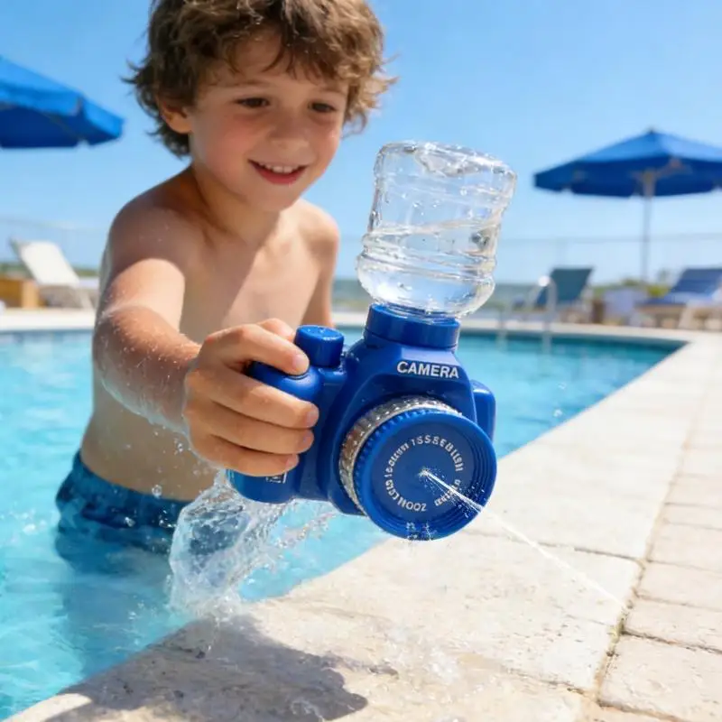 1Pcs Non Electric  Summer Camera Water  High-pressure Full Automatic Firing Water Beach Toy  For Kid Adult Gift