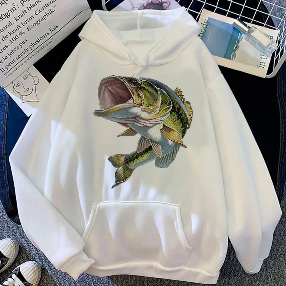 Sudaderas con capucha de pesca para mujer, ropa gráfica estética de anime japonés, y2k