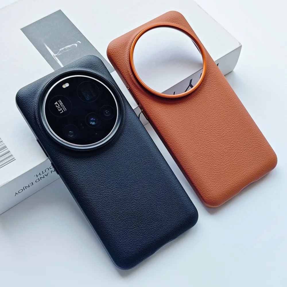 

Чехол для Xiaomi Mi 15 Ultra, роскошный чехол из искусственной кожи, магнитная защитная задняя крышка MagSafe для Xiaomi Mi 15 Ultra, чехол для телефона