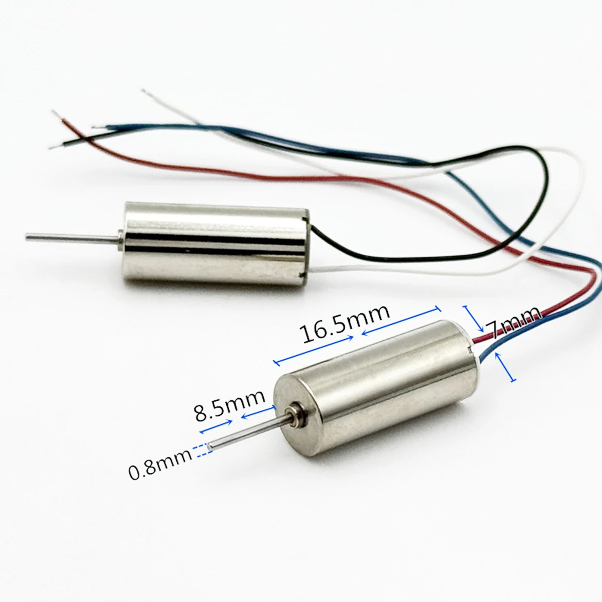 2PCS 716 Coreless Motor NdFeB Strong Magnetic High Speed Aircraft Model DC 3.7V 50000RPM Hollow Cup Motor RC Drone Toy Model
