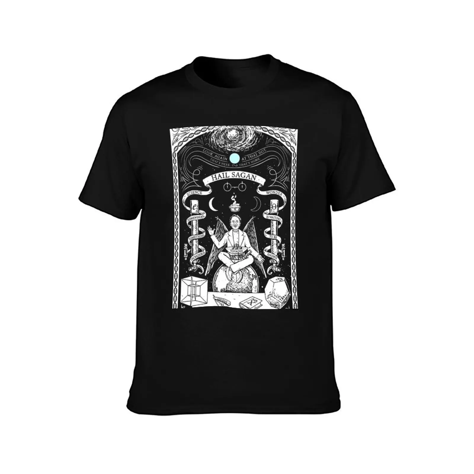 Hail-Sagan T-Shirt Lightweight Basic Short Sleeve Shirt T-Shirt