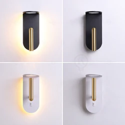Creative and personalized master bedroom wall lamp, bedside lamp with switch, Nordic flame atmosphere lamp, minimalist backgroun