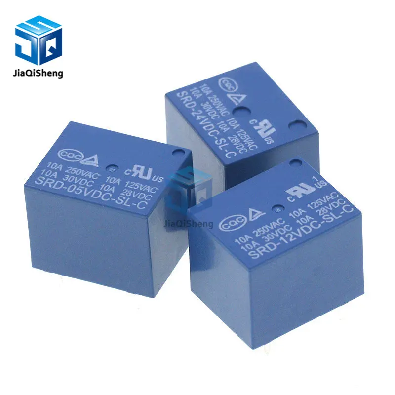 Relays SRD-03VDC-SL-C SRD-05VDC-SL-C SRD-06VDC-SL-C SRD-09VDC-SL-C SRD-12VDC-SL-C 3V 5V 6V 9V 12V 24V 48V 10A 250VAC 5PIN