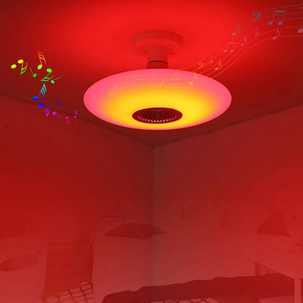 

1 Set Led Lamp Bulb Music Light Color Changing Wireless Remote Control Decorative Ceiling Light Home Party Supplies