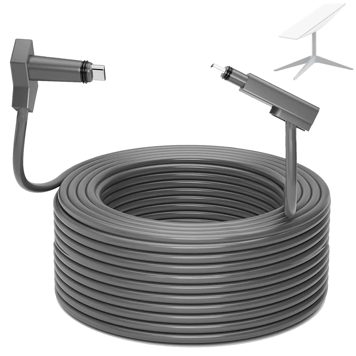 Gen 2 Cable for Starlink 150Ft, Eethernet Cable for Star Link V2 Standard Actuated Kit Waterproof Grey