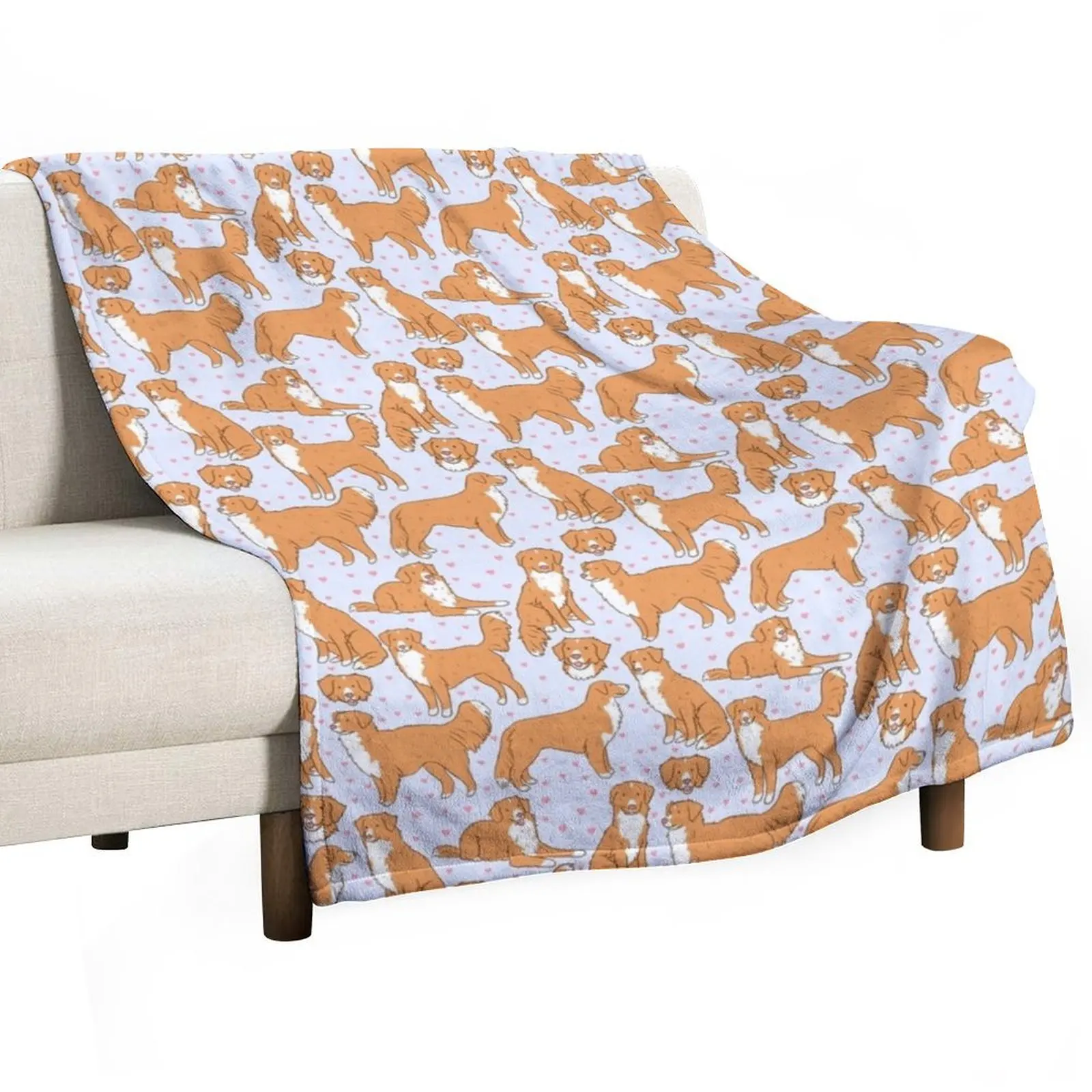 

Nova Scotia Duck Tolling Retriever Throw Blanket Bed Fashionable Decorative Sofas Bed covers Blankets