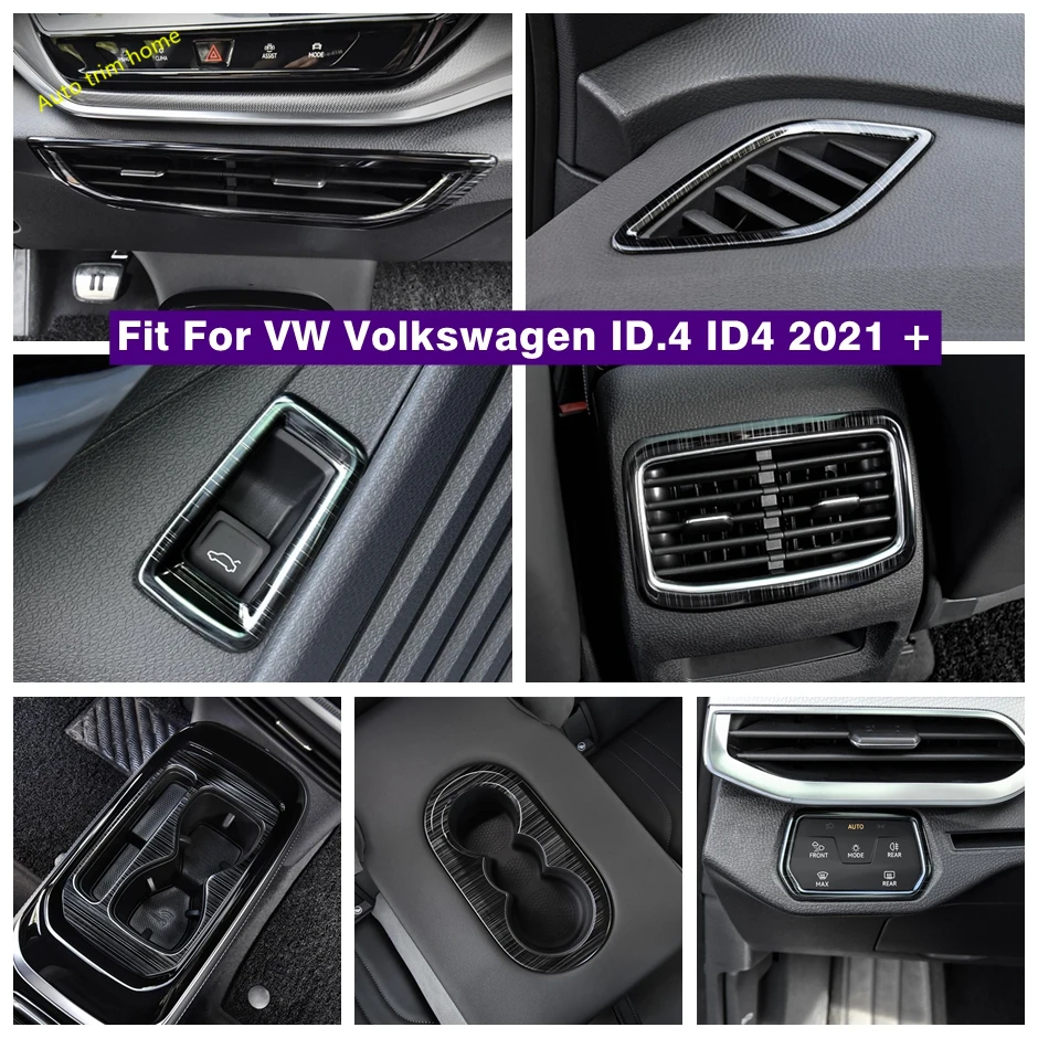 

Head Light Switch / Air Conditioner Outlet Vent / Water Cup Holder / Trunk Door Button Cover Trim For VW ID.4 ID4 2021 - 2024