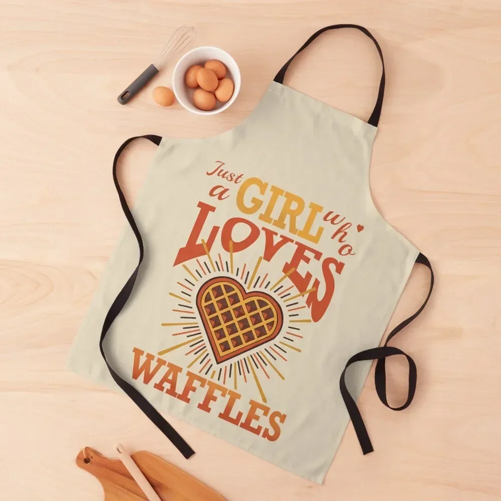 

Just a girl who loves waffles Apron Sexy kitchen girl Kitchen Tools Accessories Apron