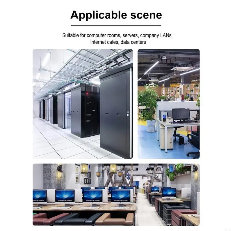 Painel remendo montagem parede Cat6 8 portas 10G Suporte 1U Painel remendo UTP 19 polegadas N0HC