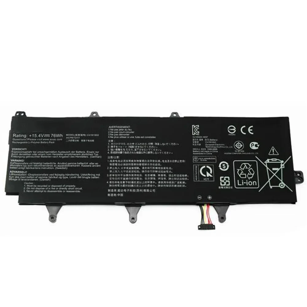 C41N1802 Battery for Asus ROG Zephyrus S GX701GX GX701GWR GX735GV GX701GVR GX735GXR 0B200-03070200 15.4V 76Wh