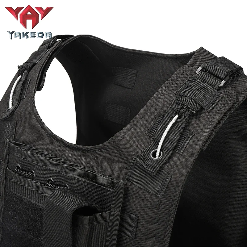 Yakeda Multifunctional Tactical Vest Vest Ajustable Shoulder Strap Vest Packs for Hanging Accessories