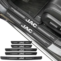 Pegatinas de fibra de carbono para alféizar de puerta de coche, calcomanías protectoras para parachoques de maletero trasero JAC Refine J3 J2 S5 A5 J5 J6 J4 Vapour S2 T8