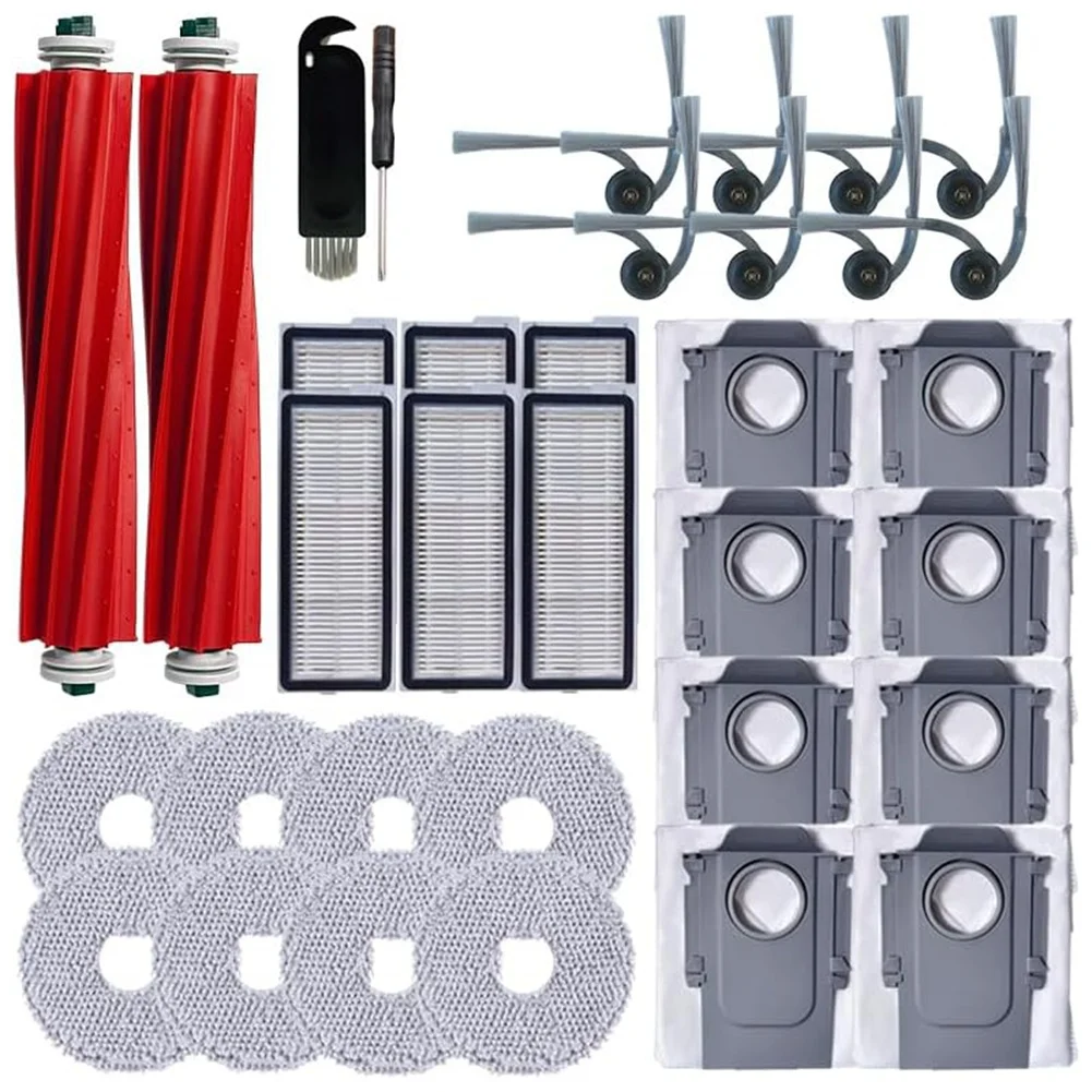 A85I-Für Roborock QV 35A, QV 35S, QR 798, QR 598 Vakuum Teile Hauptseite Bürsten Hepa-Filter Mopp Tuch Staub Taschen