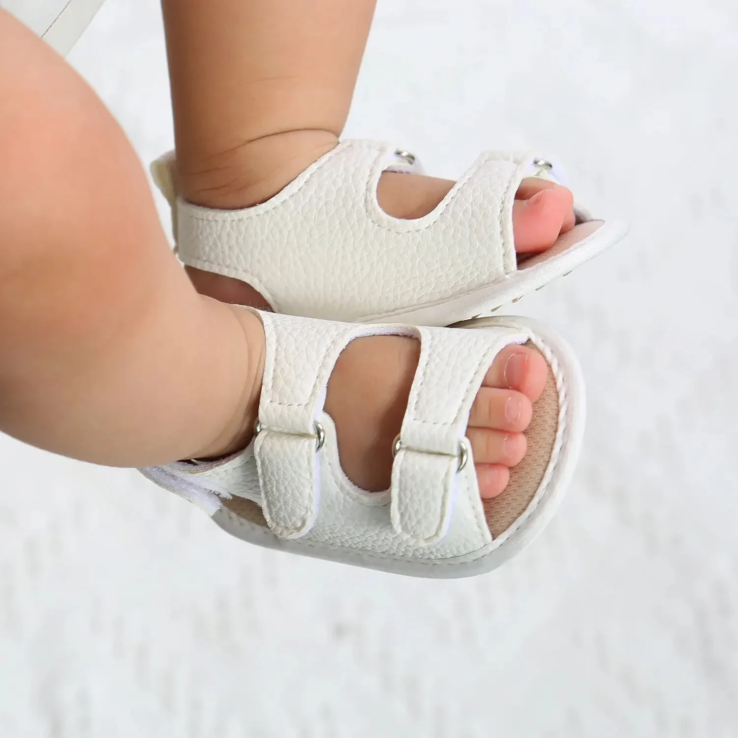 Meckior Sommer Baby Sandalen Babys chuhe Pu Leder Gummi Sohle Anti-Rutsch-Säugling First Walker Baby Boy Mädchen Sandalen 0-18m