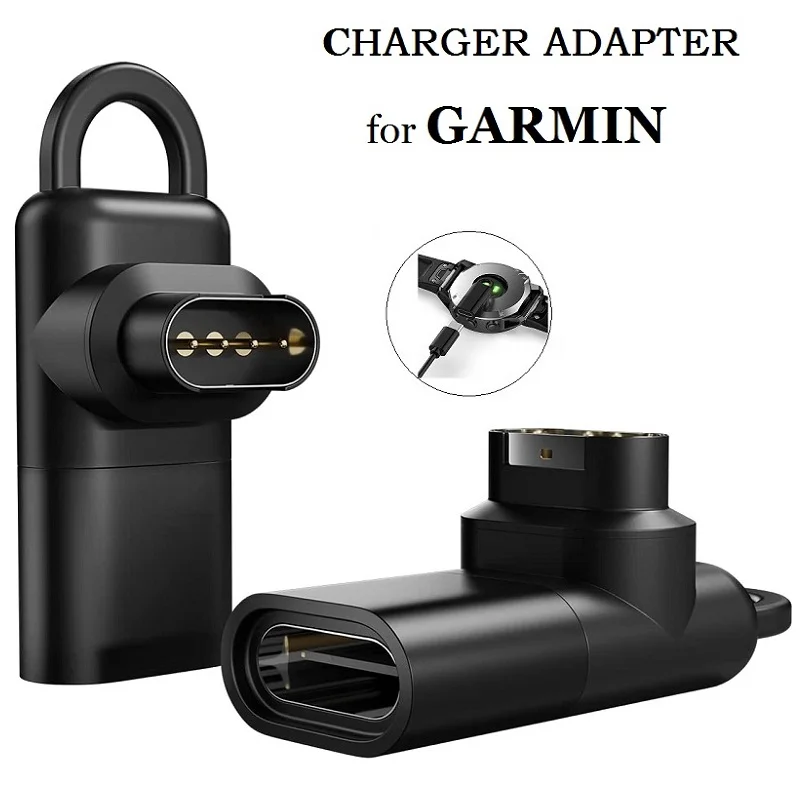 Type C to Charger Adapter for Garmin Forerunner 165 965 955 945 935 245 45S 255 265 265S 158 55 Smart Watch Charging Converter