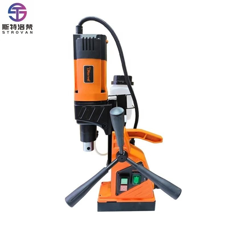 MW-N4000 35mm 40mm 110V 16mm Twist Drill Bit Small Strong Magnet Swivel Base Mini Magnetic Drill Core Machine with Plastic Box