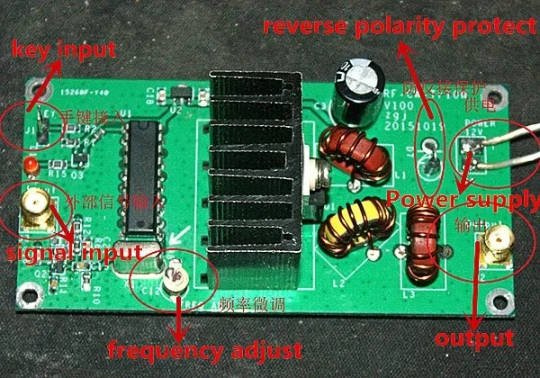 

10W Radio HF SW CW telegraph Transmitter 7.023MHz Kits HF power amplifer 40db