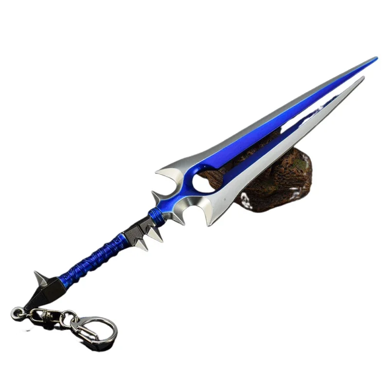 軍艦の武器の世界、雷雨の祝福された刃、ウィンドシーカーゲームカタナ、サムライソードコレクション、クリスマスプレゼント、22cm