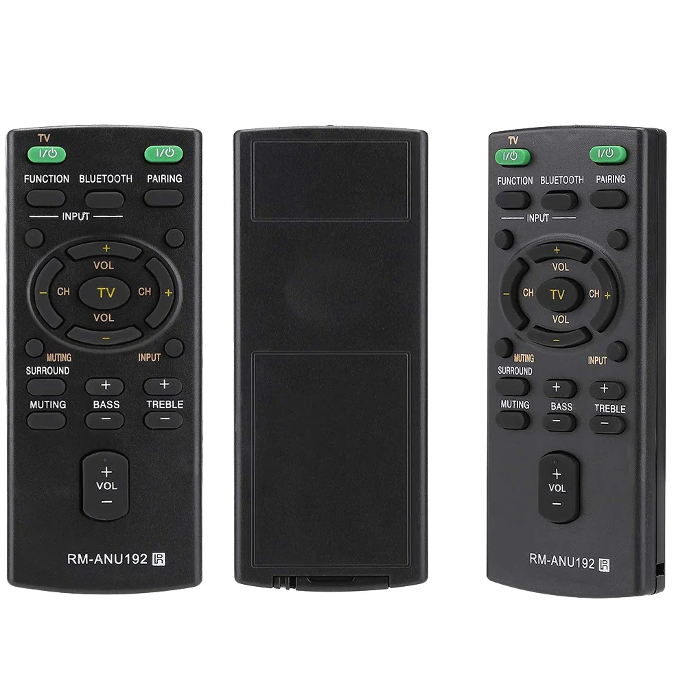 N89R RM-ANU192 Altavoz Bluetooth Control remoto para Sony Sound Bar SACT60BT SS-WCT60 SSWCT60 HT-CT60BT HTCT60BT SA-CT60BT