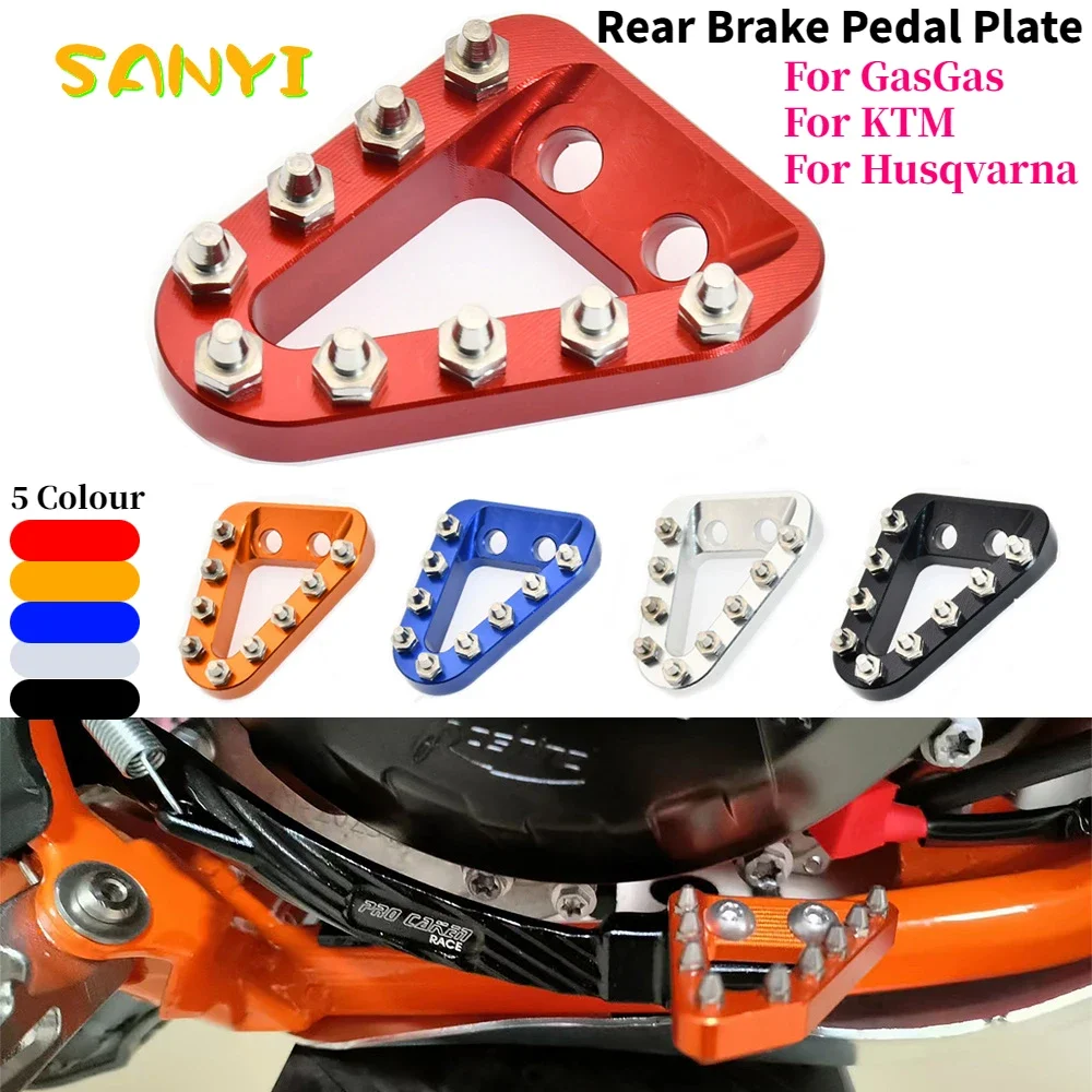 2024 For EC250 EC300 EX250 EX300 MC250 MC300 GasGas Gas Gas CNC Rear Brake Pedal Plate For KTM EXC SXF SX TE FE TC FC TX Parts