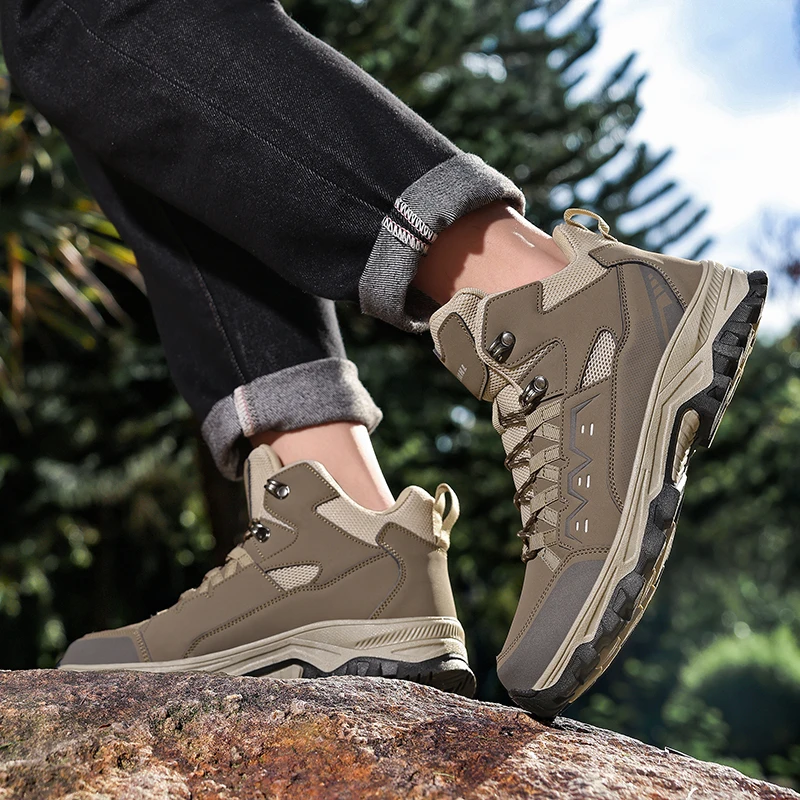 

Outdoor Travel Mountaineering Shoes Couple Autumn and Winter Sneaker Men's and Women's Plus size Casual Hiking Footwear