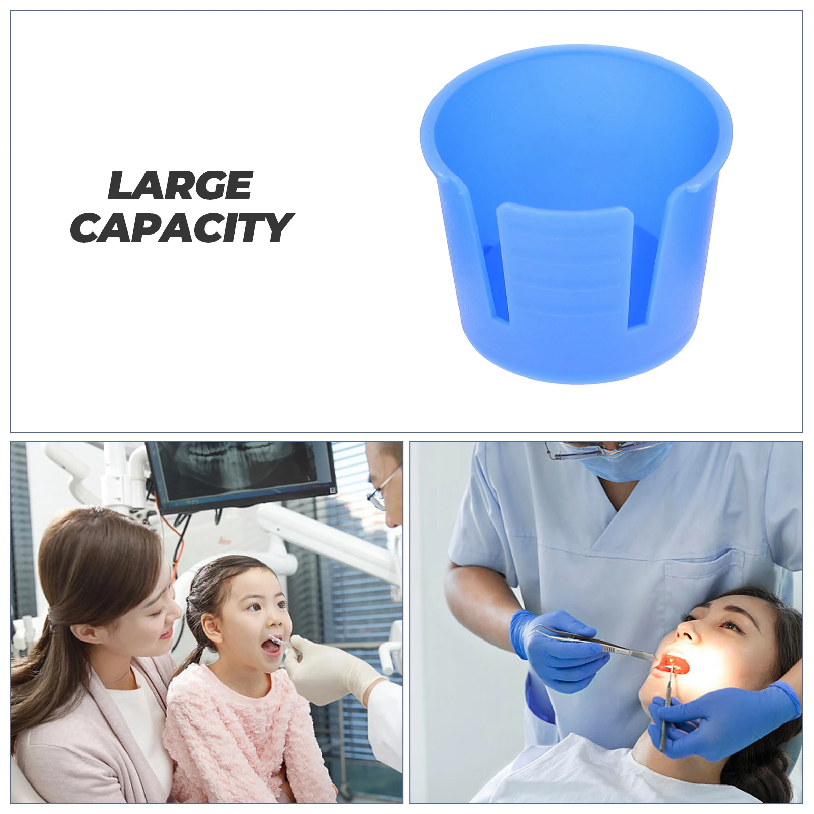 

50pcs Plastic Mixing Bowls Disposable Dental Plaster Alginate Dishes Easy Clean Reusable Dentist Tools Kitchen Bar Supplies