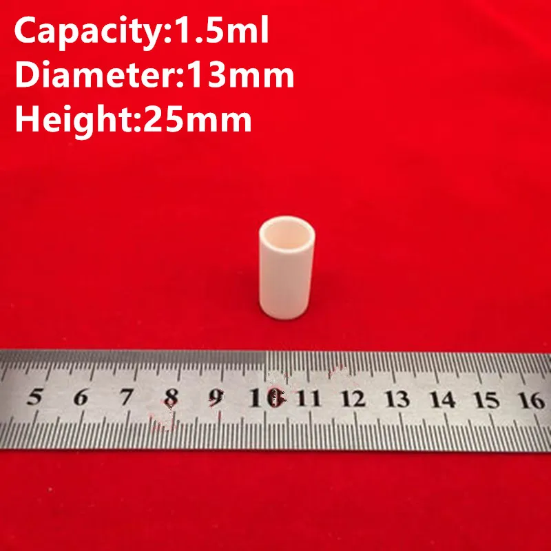 1ml 2ml 3ml 4ml 0.5ml Small Cylindrical 99% pure alumina crucible metal casting crucible corundum ceramic crucible