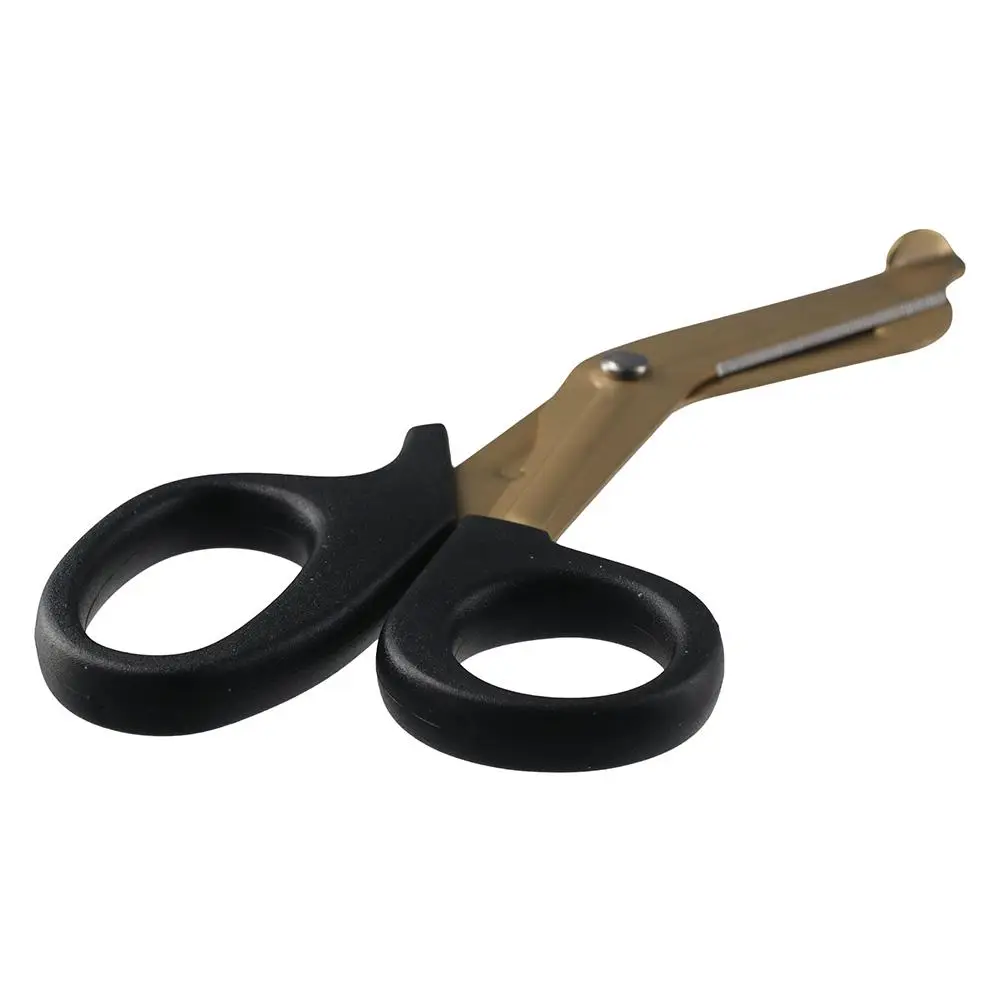 Compact Stainless Steel Nurse Scissors Titanium plating 18cm Trauma Shears Bandage Scissors