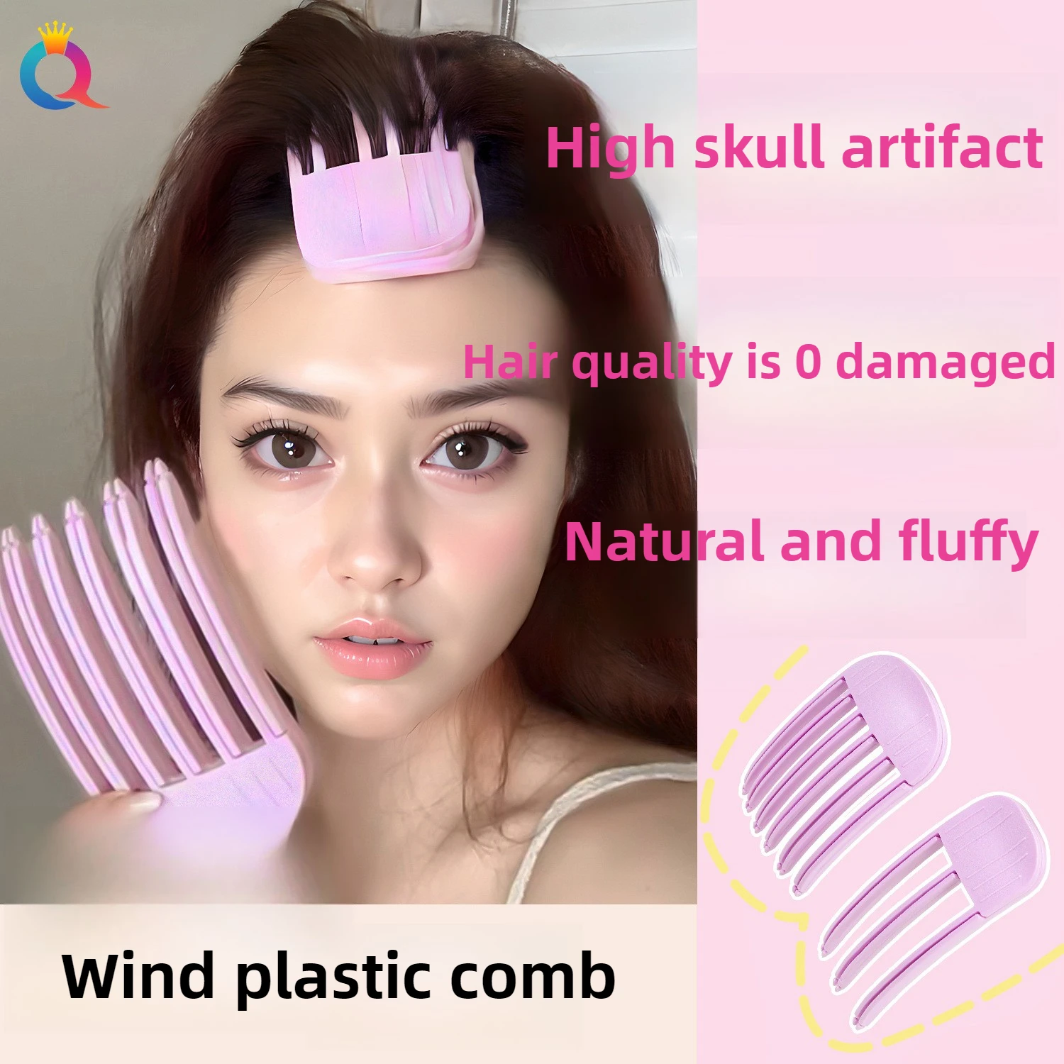 

Fashion Hair Roots Air Cushion Comb Hair Clips for Girls Fluffy Bangs Clips Curling Fixed Shape Clip Hair Accessories for Women
