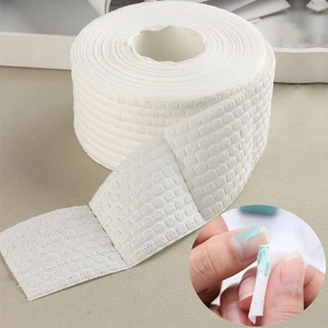 1000/500pcs Lint-Free Nail Polish Remover Cotton Pads Gel Polishes Removal Nails Wrap Wipes Cleaning Soft Paper Manicure Tools